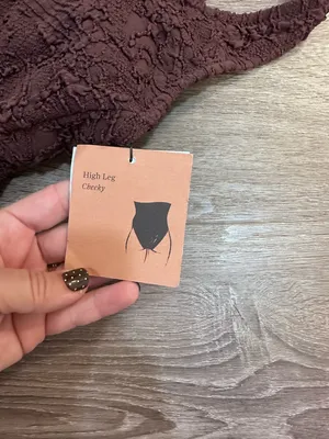 Shade & Shore Brown Cheeky One‎ Piece Swimsuit Size Small NWT thumbnail 6