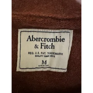 Vintage Abercrombie & Fitch Cardigan Size Medium Front Pockets‎ Rust Orange thumbnail 4