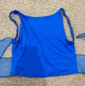 Lucy in the Sky blue backless tank thumbnail 2