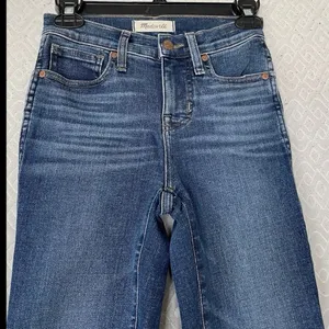 Madewell Stovepipe Jeans 23 Petites High Rise Ankle Medium Wash Denim Preppy thumbnail 4