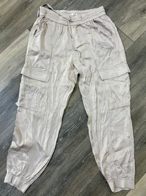 Aerie Shiny Pink Cargo Jogger Pants High Rise Lightweight Casual Size S thumbnail 1