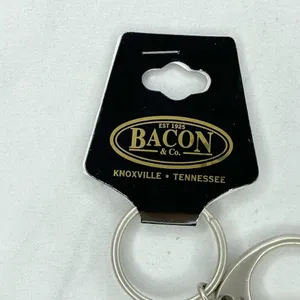 Bacon & Co Tennessee Volunteers Spinning Football Keychain Keyring thumbnail 4