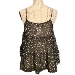 H&M Divided Semi Sheer Floral Babydoll Top Size Small thumbnail 2