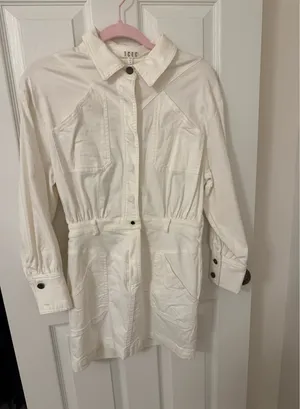 White denim dress Size M thumbnail 3