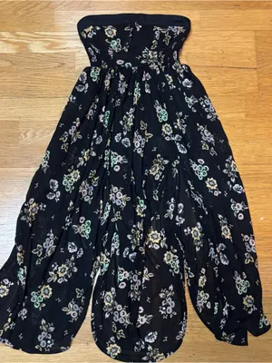 Free People Kitty Floral Boho Coastal Resort Cottage Soft Tube Maxi Dress XS thumbnail 4