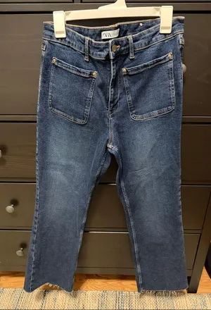 ZARA women’s front pocket jeans thumbnail 1