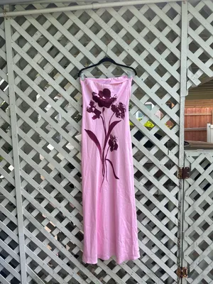 Anthropologie Strapless Satin Maxi Slip Dress thumbnail 5