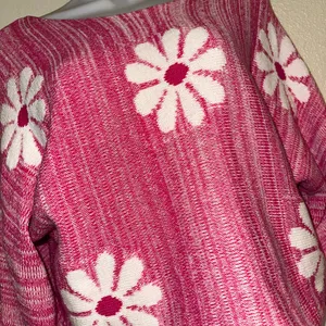 Altar’d State Pink Daisy Knit Sweater thumbnail 4