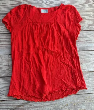 Maeve flutter-sleeve top size 4 thumbnail 1