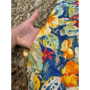 Jams World Tropical Hawaiian Print Mini Dress Corset Back Size Medium Floral‎ thumbnail 8