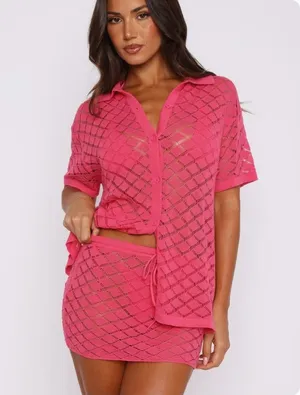 White Fox Boutique knit cover up set thumbnail 1