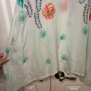 Johnny Was Floral Sheer Tunic thumbnail 4