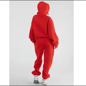 Comfrt Red Oversized Pullover Hoodie thumbnail 3