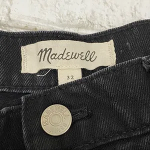 Lunar Wash “Frisco” Black Denim Raw Hem Mini Skirt Size 32 thumbnail 9