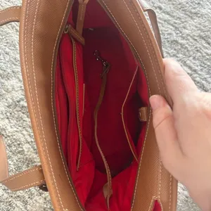 Dooney & Bourke Tan Logo Lock Tote HL640‎ Leather Purse thumbnail 7