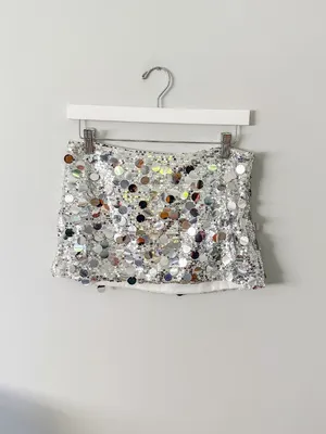 Peppermayo Champagne Chic Mini Skirt in Discoball thumbnail 7