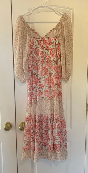 Umgee Mixed Pattern Dress thumbnail 7