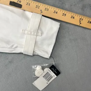 Sean John Jacket Double Breasted Bomber Medium White Cotton Blend Y2K thumbnail 4