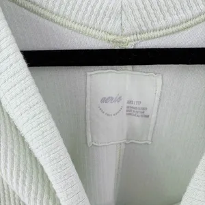 Aerie Mint Green Oversized Pullover V-Neck Sweater Boho Coastal XXS thumbnail 3