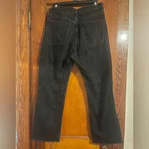 Zara Women's Black Straight/wide leg jeans thumbnail 3