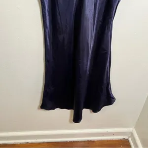 Women's Slip Dress‎ Navy Blue Sleeveless Navy Blue Spaghetti Strap A-Line Adjust thumbnail 5