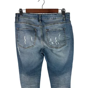 KanCan Size 5/26 Distressed Denim Jeans Cuffed Hem‎ Light Wash Rips Distressed thumbnail 6