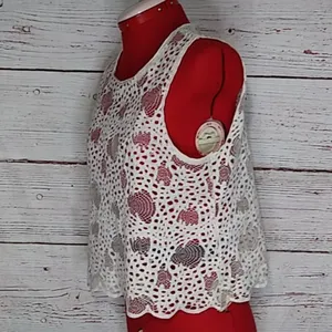 Zara Lace Crop Top Sz L thumbnail 3