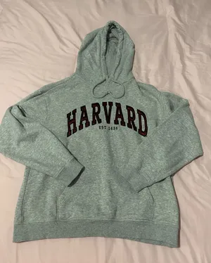 Harvard H&M Hoodie Grey Oversized University thumbnail 1