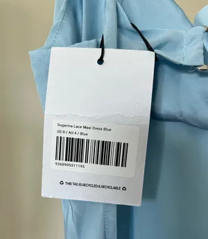 Blue lacy maxi dress thumbnail 4
