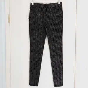 Free People Black & White Polka Dot Thick Leggings thumbnail 4