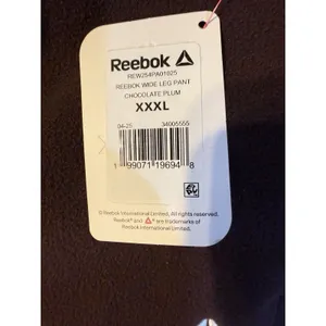 Reebok NWT Wide-Leg Fleece Pants, Chocolate Plum, Women's Plus XXXL thumbnail 6