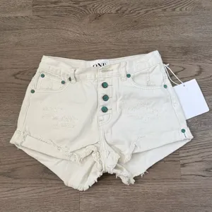 One Teaspoon‎ Hawks High Rise Twisted Cuff Hem Distressed Shorts - Size 26 - NWT thumbnail 3