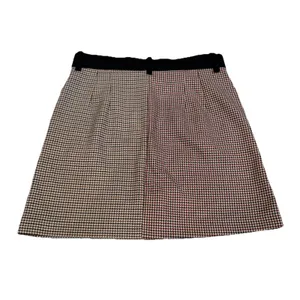 Zara Woman Mini Skirt Wool Tweed Plaid Style‎ Size XS Academia Core thumbnail 4