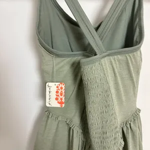 FREE PEOPLE Movement Smockin' Hot Dress in Sage Stone Size Small NWT thumbnail 7