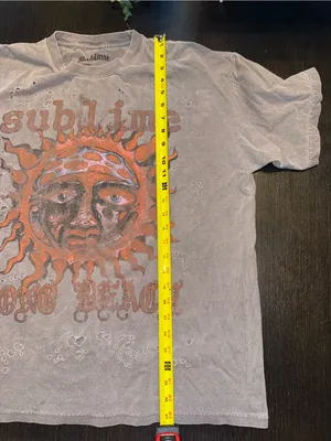 Sublime Long Beach Distressed Graphic Tee Y2K Vintage Grunge Unisex Streetwear thumbnail 5