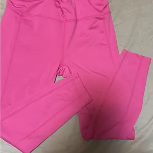 Free People Women's Cross Over Waisted‎ Pink Leggings Size MediumY2k girlie thumbnail 1