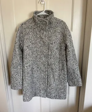 J.Crew Gray Boucle City Coat size 6 thumbnail 1