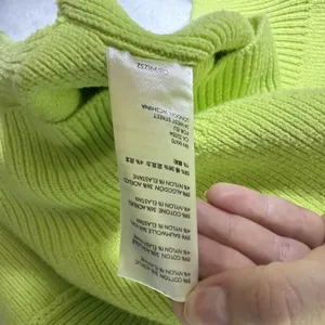 Free People Easy Street Ribbed Knit Tunic Sweater Top Womens size S Citron Green thumbnail 6