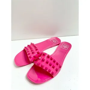 Dolce Vita Jelly Sandals Womens‎ Size 5 Skylar Pink Spiked Slip On Slides thumbnail 3