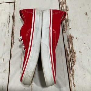 Vans Off The Wall Tb4r Red Canvas‎ Low Top Skate Shoes thumbnail 3