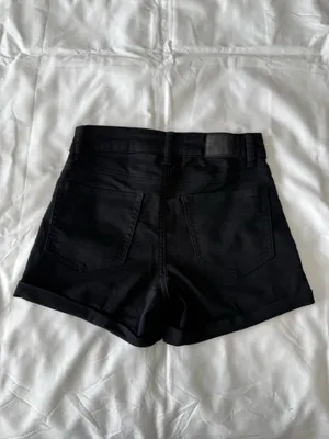 Black Seriously Stretchy High-Rise Midi Shorts thumbnail 4