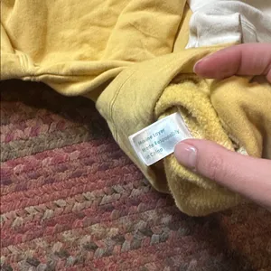 Marine Layer Two Tone Yellow Cream Sweatshirt Stretch thumbnail 5