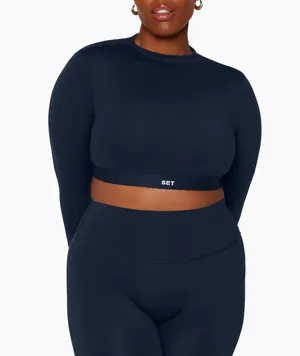 NWOT Set Active Sportysleeve Bra - Oxford thumbnail 1