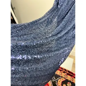 La Femme Navy Sequin Ruched V-Neck Evening Gown Dress Size 14 thumbnail 10