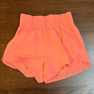Athleta Women's Vibrant Orange Athletic Shorts thumbnail 1