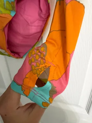 Multicolor Floral Long Sleeve One-Piece thumbnail 8