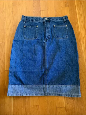 BJS Jean Skirt Size M Blue Size M thumbnail 2