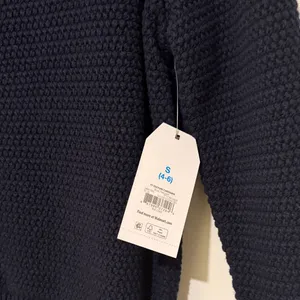 Time and Tru Navy Cardigan with Gold Buttons thumbnail 4