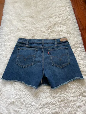 Levi High Rise Denim Shorts thumbnail 3