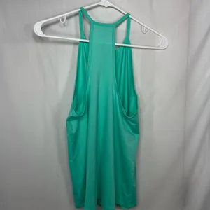 EUC Old Navy active women’s turquoise high neck ribbed‎ loose relaxed top medium thumbnail 6